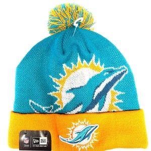 New Era NFL Miami Dolphin Biggie 2 Cuff Knit